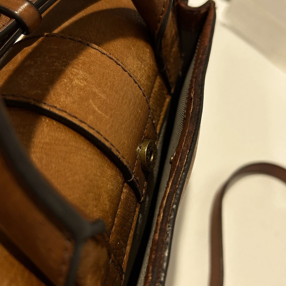 Fossil leather crossbody top handle purse - Picture 7 of 15
